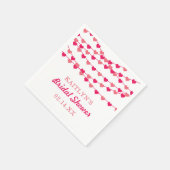 Hangende String Love Hearts Vrijgezellenfeest Servet (Hoek)