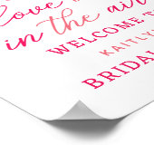 Hangende String Love Hearts Vrijgezellenfeest Welk Poster (Hoek)