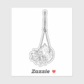 hangende succulente Sticker (Vel)