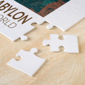 Hangende tuinen van Babylon 7 Wereldwonderen Legpuzzel (Zijkant)