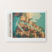 Hangende tuinen van Babylon 7 Wereldwonderen Legpuzzel (Horizontaal)
