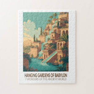 Hangende tuinen van Babylon 7 Wereldwonderen Legpuzzel