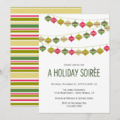 Hangende versiering - Uitnodiging voor feestelijke (Voorkant / Achterkant)