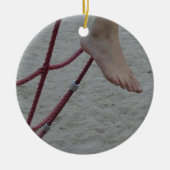 hangende voet klimmende lijsten voetspeelzand keramisch ornament (Voorkant)