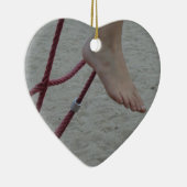 hangende voet klimmende lijsten voetspeelzand keramisch ornament (Rechts)