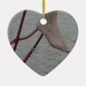 hangende voet klimmende lijsten voetspeelzand keramisch ornament (Voorkant)