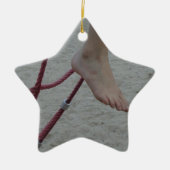 hangende voet klimmende lijsten voetspeelzand keramisch ornament (Voorkant)