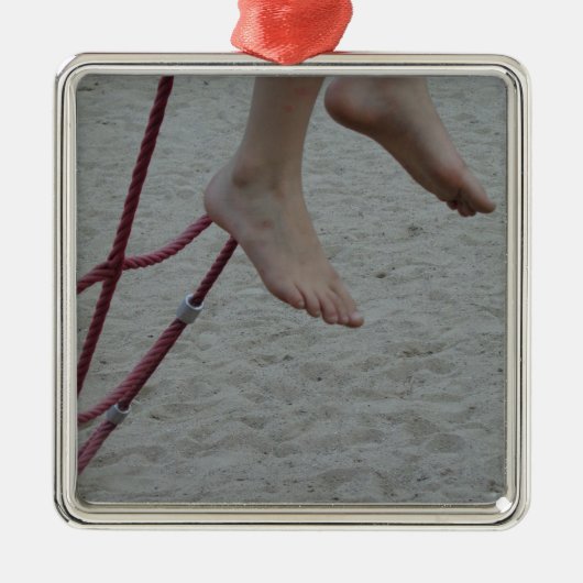 hangende voet klimmende lijsten voetspeelzand metalen ornament (Voorkant)