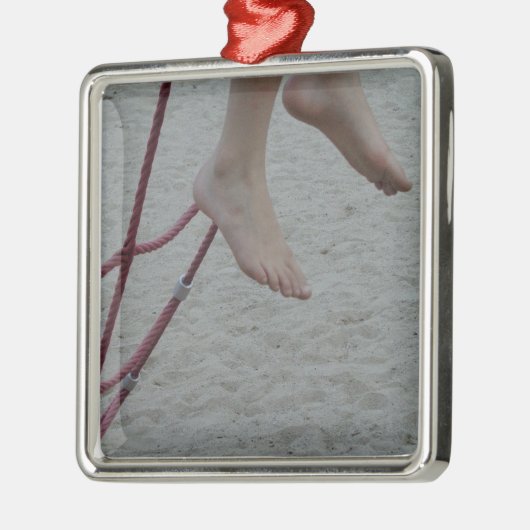 hangende voet klimmende lijsten voetspeelzand metalen ornament (Links)