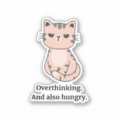 Hanger Cat Sticker (Voorkant)