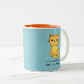 Hanger Cat Tweekleurige Koffiemok (Voorkant rechts)