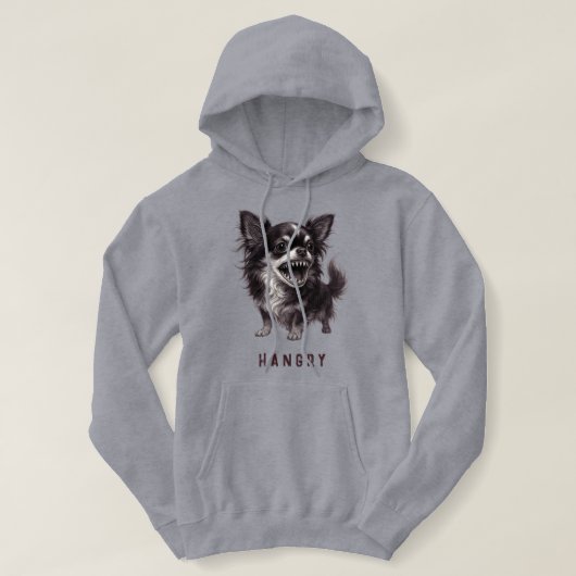 Hanger Chihuahua - Grappig Agressief Angry Scary Hoodie (Design voorkant)