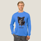 Hanger Chihuahua - Grappig Agressief Angry Scary Tri-Blend Shirt (Voorkant)