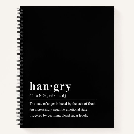 Hanger Dictionary Definition DIY Cookbook Notitieboek (Voorkant)