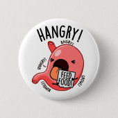 Hanger Funny Maag Pun Ronde Button 5,7 Cm (Voorkant)