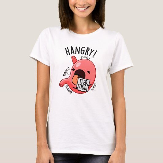 Hanger Funny Maag Pun T-shirt (Voorkant)