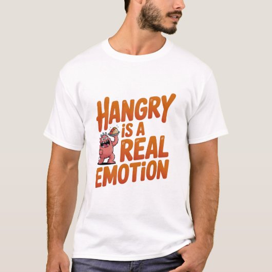 Hanger is een echte emotie grappig monster citaat t-shirt (Voorkant)
