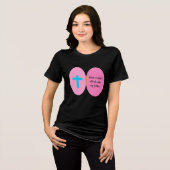 Hanger met fotootje Tri-Blend shirt (Voorkant volledig)