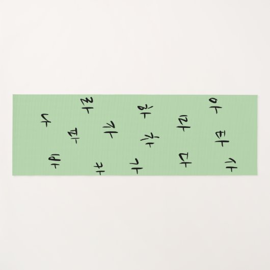 Hangeul Yoga Mat (Voorkant (horizontaal))
