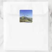 Hangglider, Otago schiereiland, bij Dunedin, Vierkante Sticker (Tas)