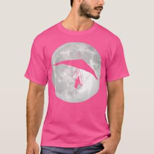 Hangglider zweven Volle maan hoogvliegen Hang Gli T-shirt