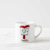 Hanggliding Stickfiguur Espresso Kop (Rechts)