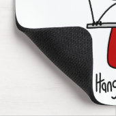 Hanggliding Stickfiguur Muismat (Hoek)