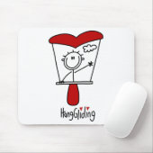 Hanggliding Stickfiguur Muismat (Met muis)