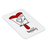 Hangglidingen Stickfiguur Magneet (Rechterzijde)