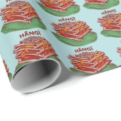 Hangi Maori Koken Voedsel Kai Cadeaupapier (Rol Hoek)