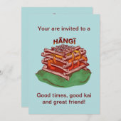 Hangi Maori Koken Voedsel Kai Kaart (Voorkant / Achterkant)