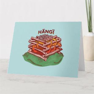 Hangi Maori Koken Voedsel Kai Kaart