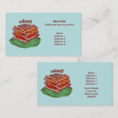 Hangi Maori Koken Voedsel Kai Visitekaartje (Voorkant / Achterkant)