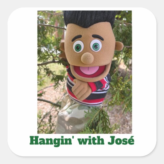 Hangin' Met José Vierkante Sticker (Voorkant)