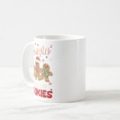 Hangin Met Mijn Cookies Gingerbread Man Xmas Teach Koffiemok (Voorkant links)