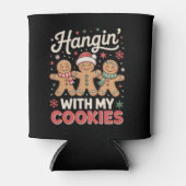 Hangin Met Mijn Cookies Gingerbread Xmas Teacher Blikjeskoeler (Voorkant)