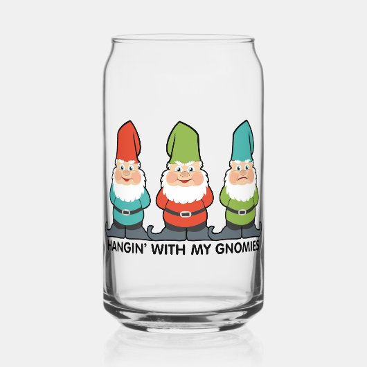 Hangin met mijn gnomen blikvorm glas (Voorkant)