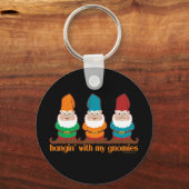 Hangin met mijn gnomen Blue Sleutelhanger (Achterkant)