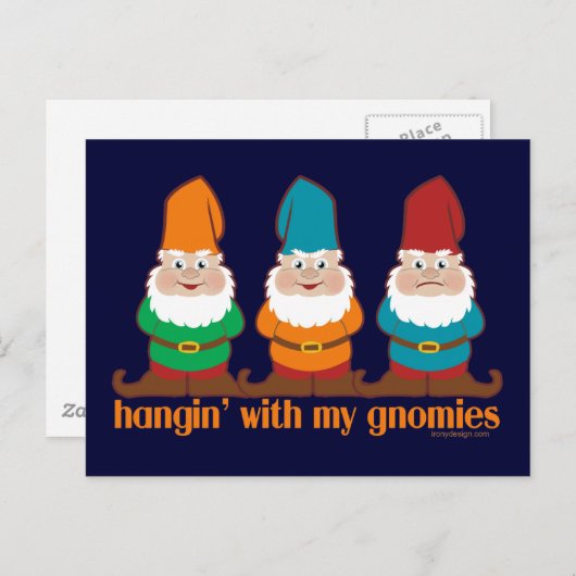 Hangin met mijn gnomen briefkaart (Voorkant / Achterkant)