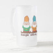 Hangin' met mijn Gnomen Design Matglas Bierpul (Voorkant links)