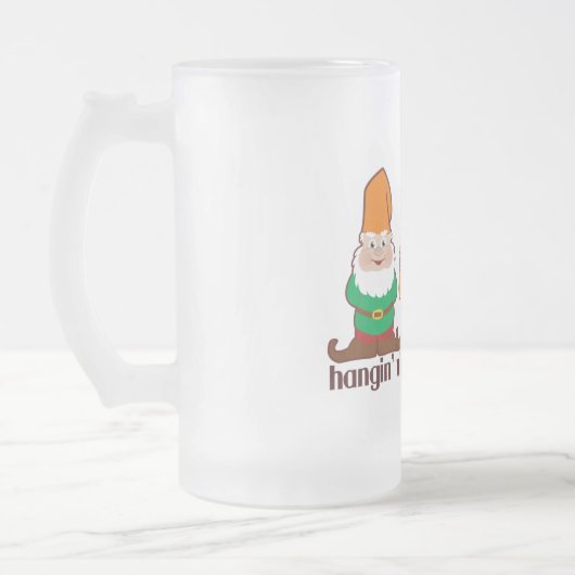 Hangin' met mijn Gnomen Design Matglas Bierpul (Links)