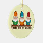 Hangin met mijn gnomen keramisch ornament (Rechts)