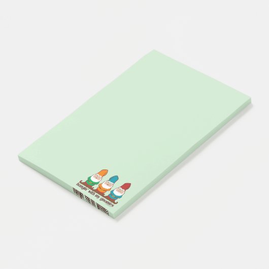 Hangin met mijn gnomen post-it® notes (Schuin)