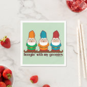 Hangin met mijn gnomen servet (Insitu)