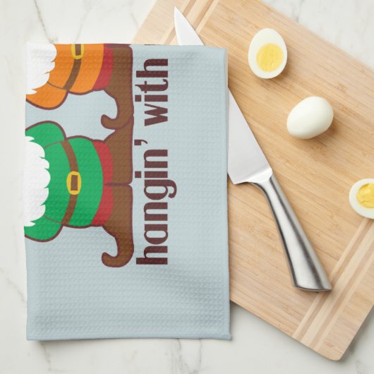 Hangin met mijn gnomen theedoek (Quarter Fold)