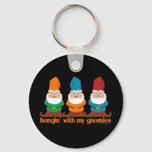 Hangin met mijn gnomen zwart sleutelhanger