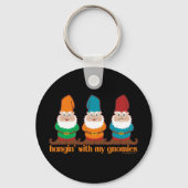 Hangin met mijn gnomen zwart sleutelhanger (Achterkant)