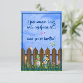 Hangin met mijn Gnomies, Fun Colorful Gnome Kaart (Staand voorkant)