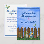 Hangin met mijn Gnomies, Fun Colorful Gnome Kaart (Voorkant / Achterkant)