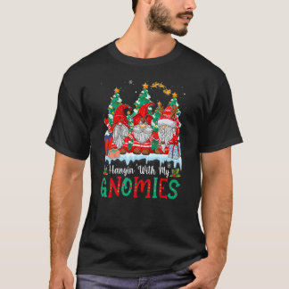 Hangin' met mijn Gnomies Gnomes Merry Kerstmis 21 T-shirt